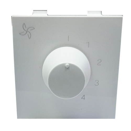 Legrand  Britzy 100 W, 5 -Step Fan Regulator , 2 Module - White