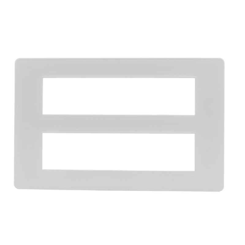  LT Engem  16 Module (Regular) Cover Plate with Base Frame- White