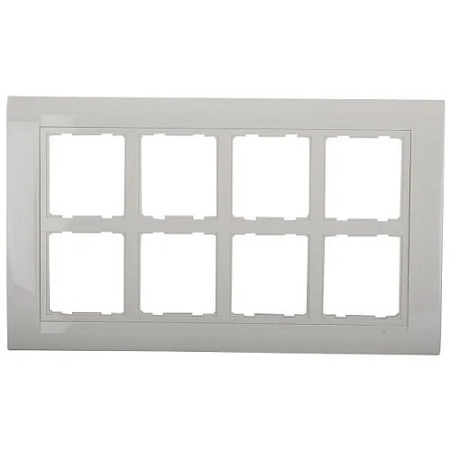 Anchor Roma 16 Module Tresa Plate with Frame (White)