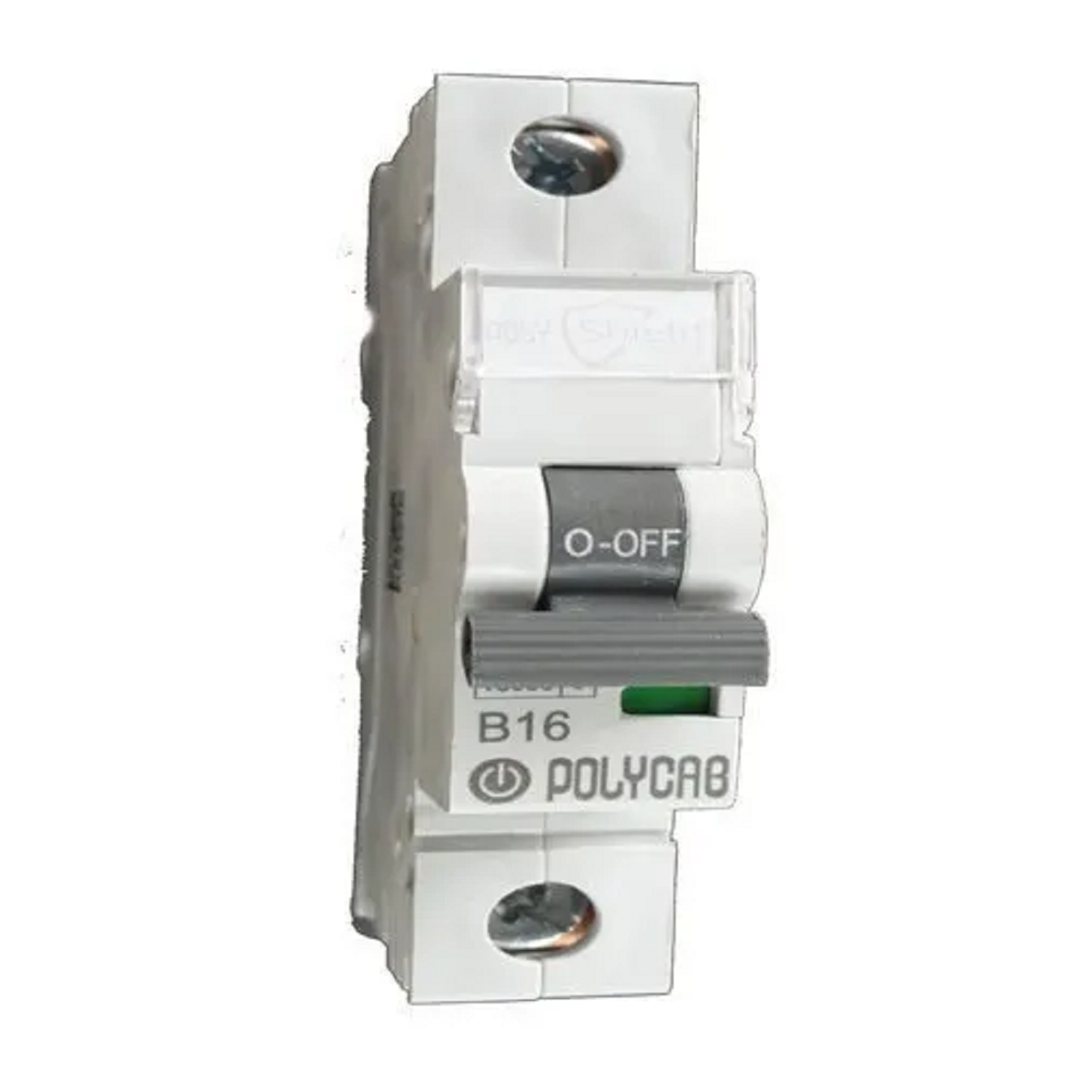 Polycab (10K) 16 Ampere 1-Pole (SP) Polycarbonate MCB