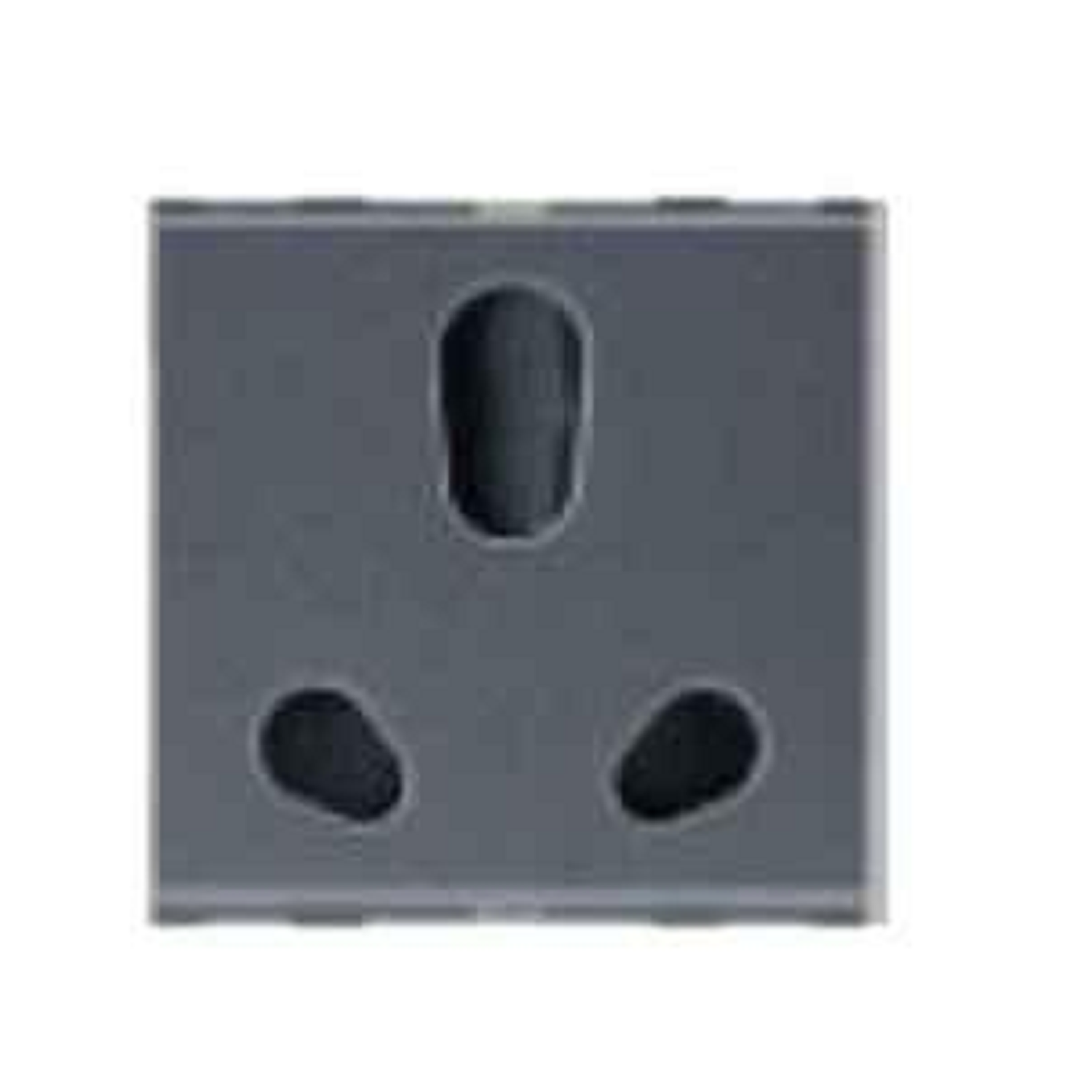 16 Amp, Twin Socket, 2 Module, Anchor Penta - Black