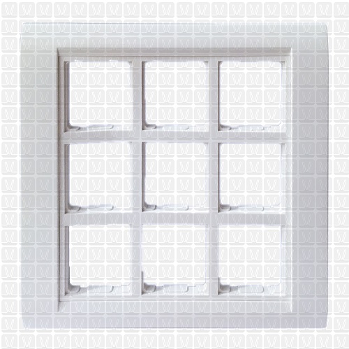 Anchor Roma 18 Module Tresa Plate with Frame (White)
