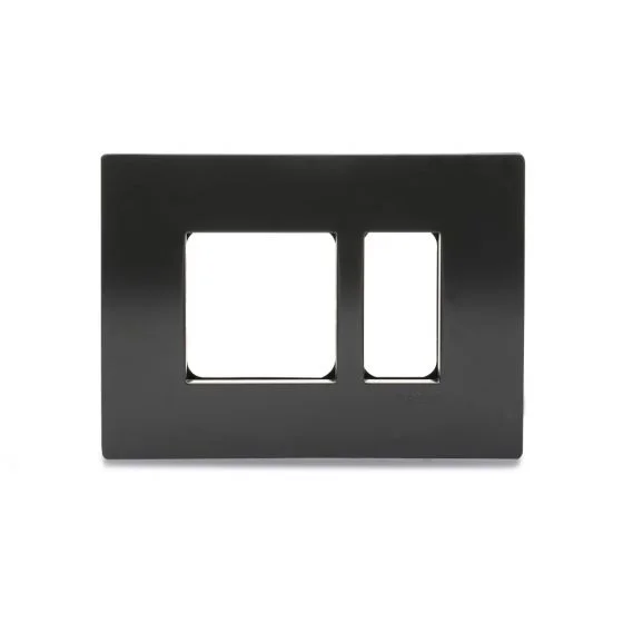 3 M Grid With 3 M Cover Plate - Coke Grey (Schneider Opale)