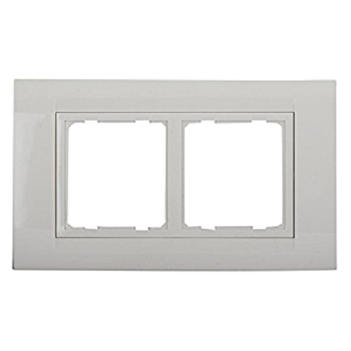 Anchor Roma  4 Module Tresa Plate with Frame (White)