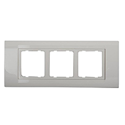Anchor Roma  6 Module Tresa Plate with Frame (White)