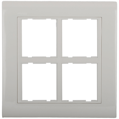 Anchor Roma 8 Module Rectangular Lira Ultra Slim Plate (White)