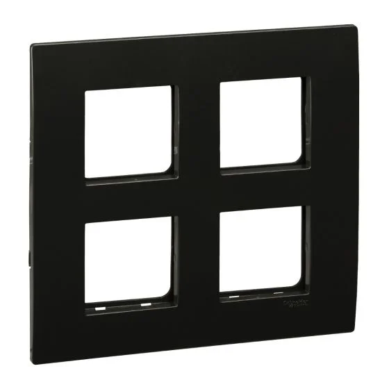 8 M Grid With 8 M Cover Plate (Square) - Coke Grey (Schneider Opale)