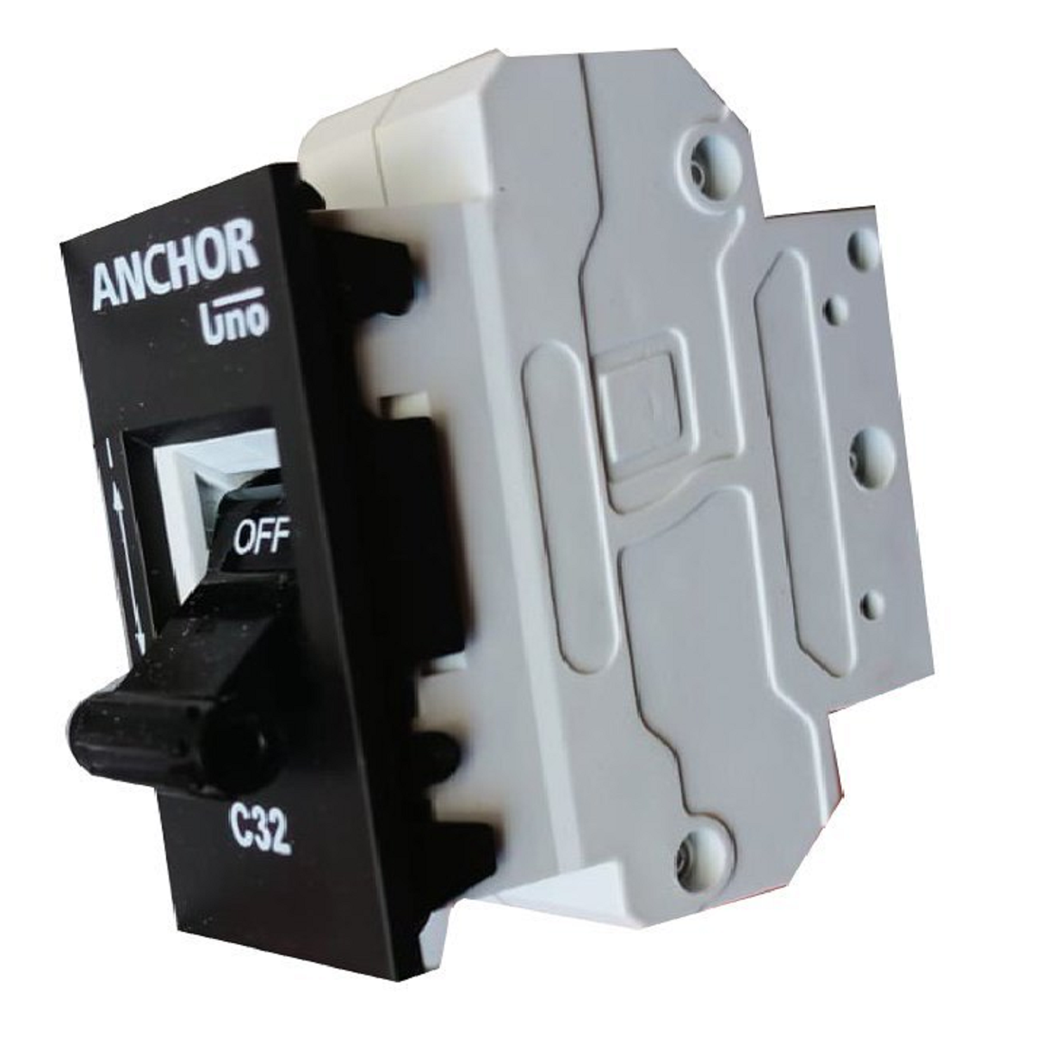 6-32 AX Mini MCB, (1Module), Anchor Penta - Black