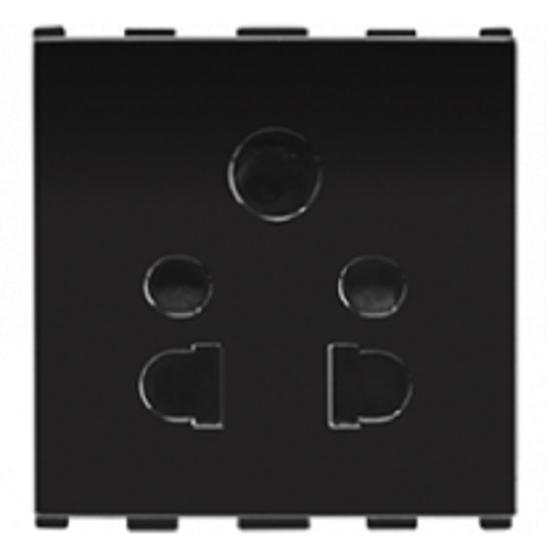 10AX, Multi Socket, 2Module, Anchor Europa - Black