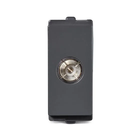 TV Socket Outlet ,1 Module , Schneider Opale - Coke Grey