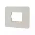  LT Engem  2 Module (Regular) Cover Plate with Base Frame- White