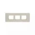  LT Engem  6 Module (Regular) Cover Plate with Base Frame- White