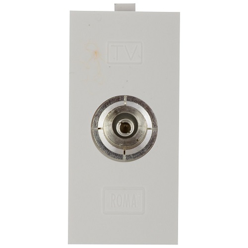 Anchor Roma  T.V. Socket (1Module) - White