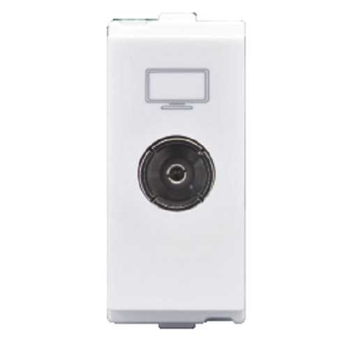LT Entice TV Socket Outlet ,1 Module  White