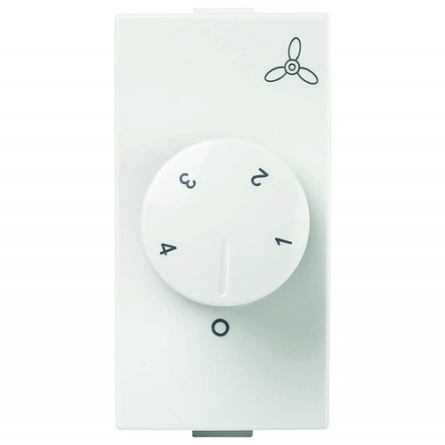 Anchor Roma  Fan Step Regulator, 4-Step (1Module)- White