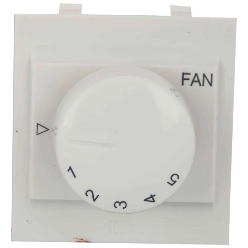 Anchor Roma Fan Step Regulator, 5-Step (2 Module) - White