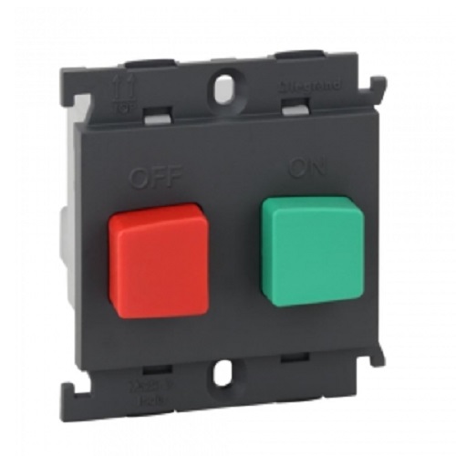 Legrand Mylinc 16A Motor Starter 2 Module  - Black