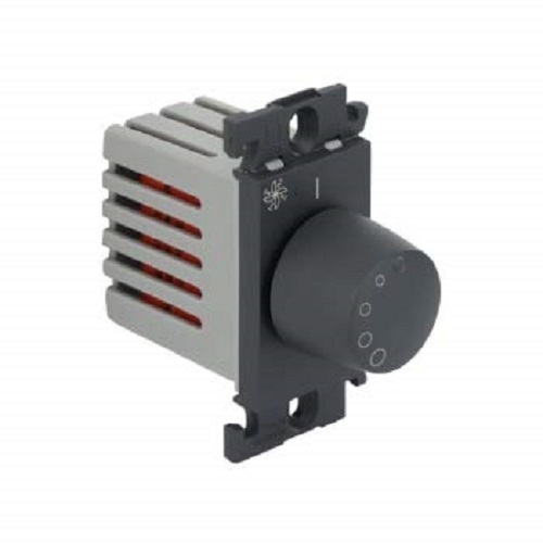 Legrand Mylinc 4 -Step Fan Regulator , 1 Module  - Black