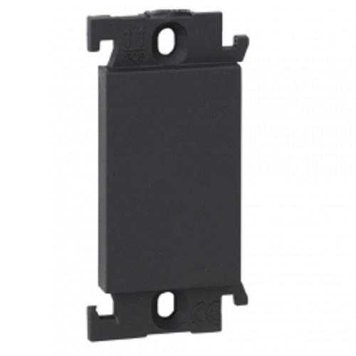  Mylinc Blank Plate , 1 Module - Black