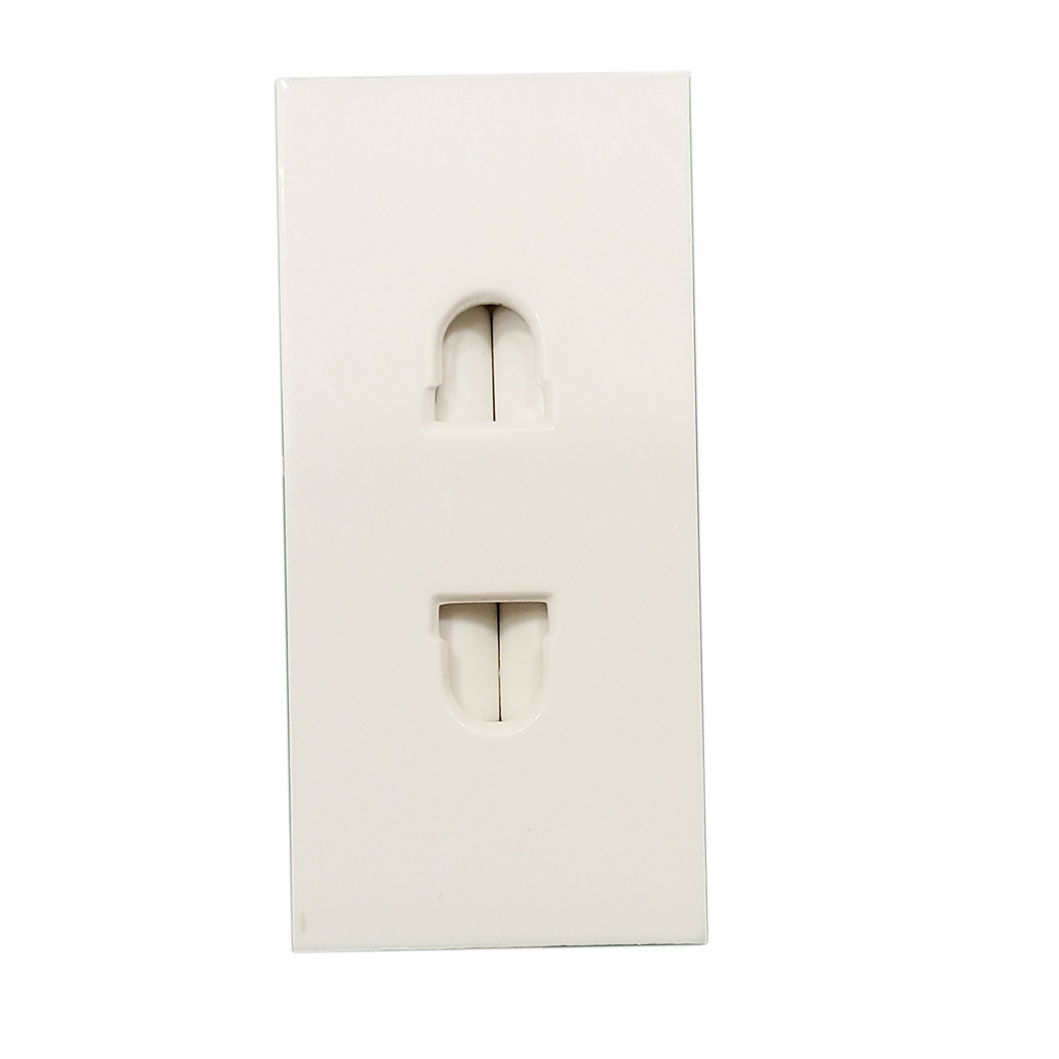 6AX, 2 Pin Socket with shutter ,1Module , Vinay Adora - White