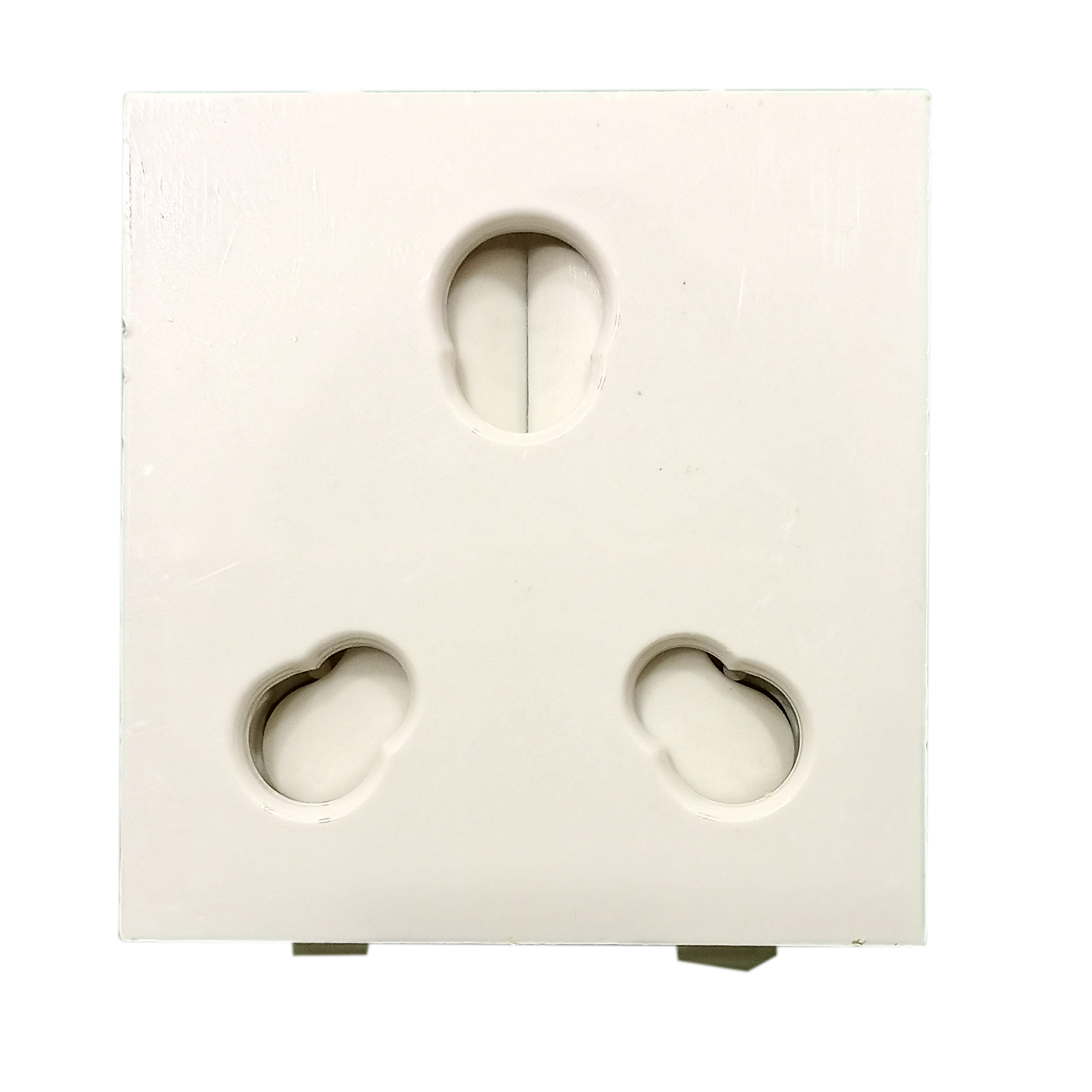 6/16AX, Twin Socket,2Module , Vinay Adora - White