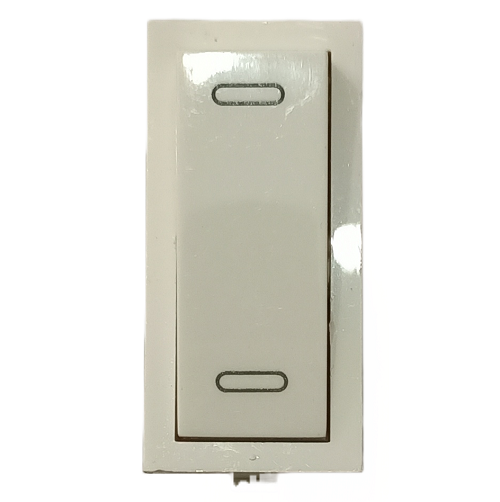 6AX, 2Way Switch , 1Module , Vinay Adora - White