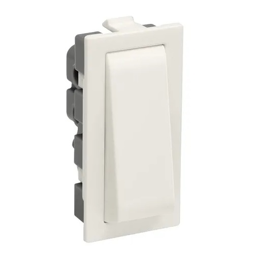 Legrand Britzy 6 Amp 1-Way SP Switch ,1 Module - White