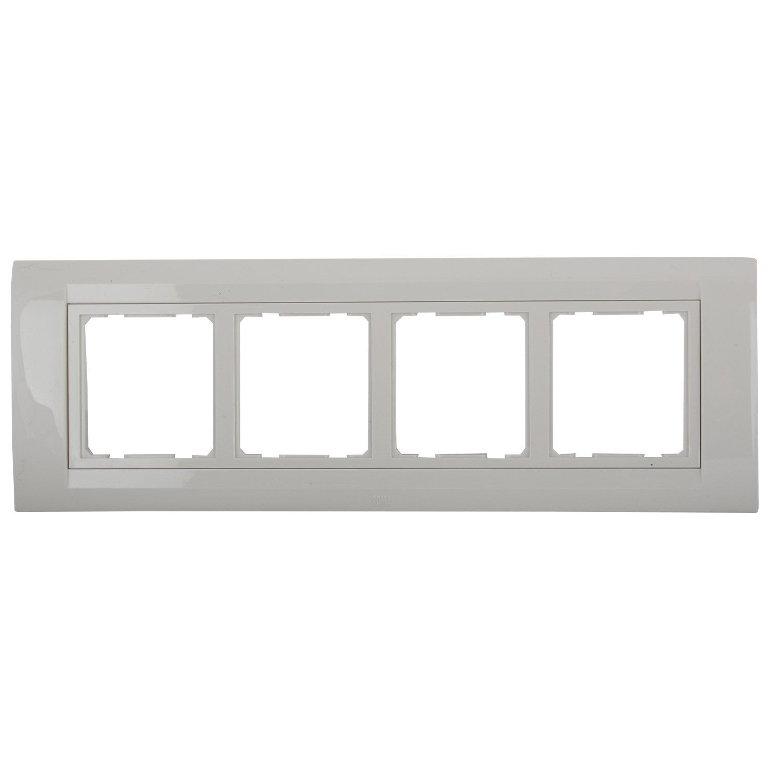 Anchor Roma 8 Module Horizontal Lira Ultra Slim Plate (White)
