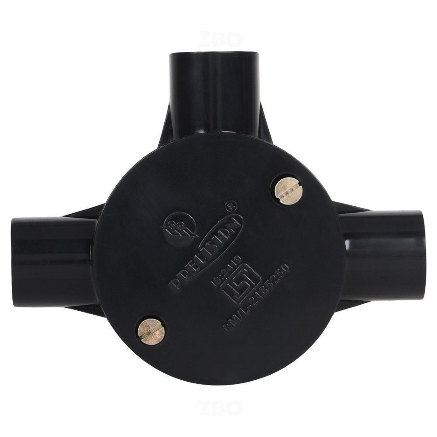 20 MM Precision Three-Way Flate Junction Box Black And Heavy Duty