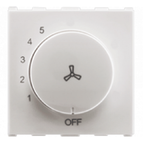 100W, Step Fan Regulator, 2Module, Anchor Europa - white
